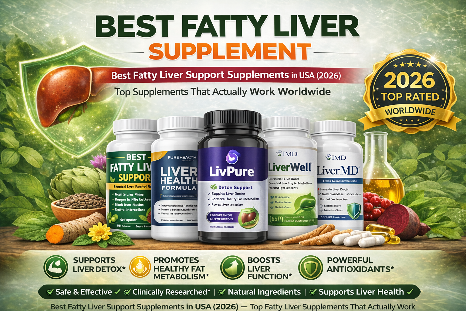 Fatty liver support supplements in USA